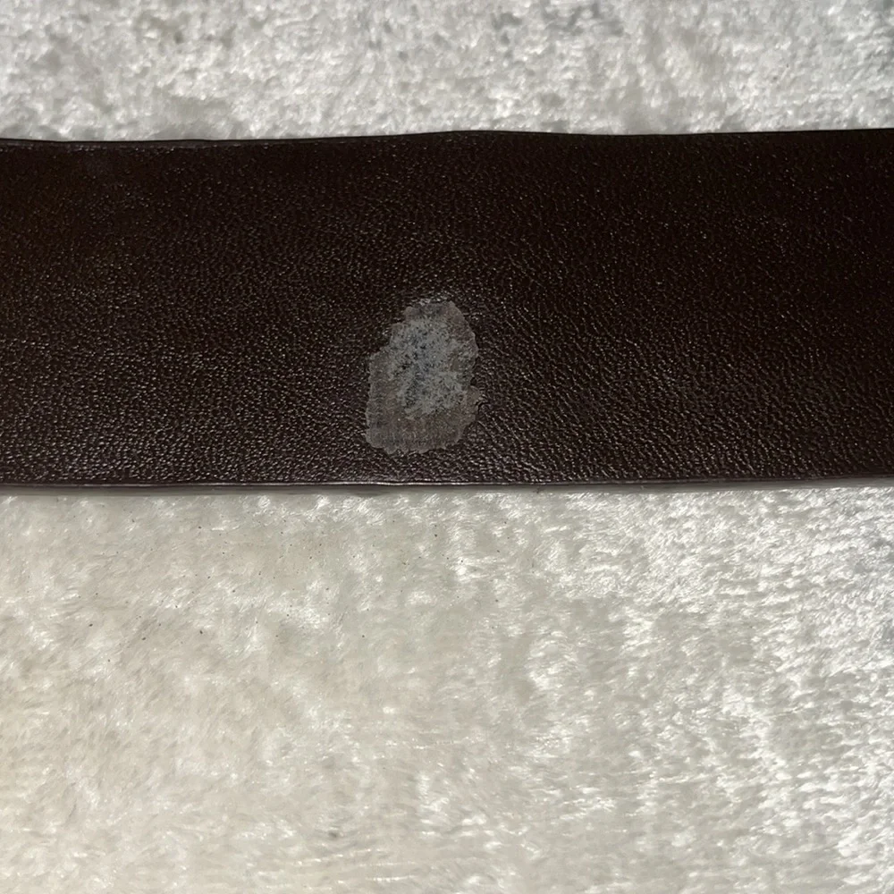 Kids brown suede embellished 25.5” belt